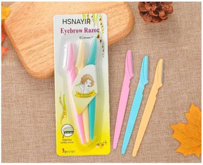 HSNAYIR Eyebrow Shapers Razors Shavers Shaving Grooming Trimmers, Men & Women(Pack of 3)