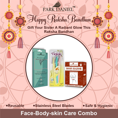 PARK DANIEL 3 Pcs Facial Razor, 1 Pc Mini Body Bikini Razor & 3 pcs Eyebrow Razor(3 Items in the set)