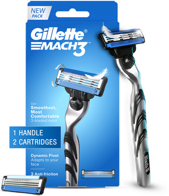 Gillette Shaving Razor for men (1 Handle + 2 Cartridges), Men