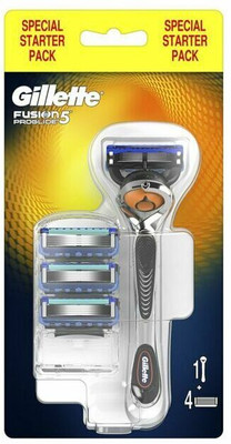 Gillette FUSION 5 PROGLIDE RAZOR ( 1 HANDLE + 4 CARTRIDGES ) MADE IN GERMANY, Men(Pack of 5)