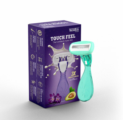 TRENDLER Touch Feel Smooth Hair Removal Razor Body Razor With Travel Case, Women