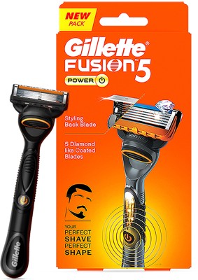 Gillette Fusion Power Razor for men | With Beard Shaping back blades, Men