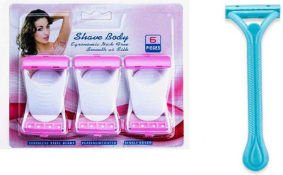 pisco Combo Pack Of Body Hair Remover Disposable Razor For Smooth Use, Men & Women(Pack of 2)