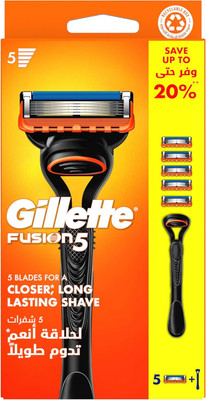 Gillette Fusion Handle + 5 Blades - IMPORTED, Men
