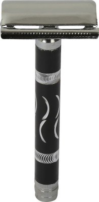 tinku Double Edge Metal Safety Razor (Rust Proof, Black) (T-450), Men