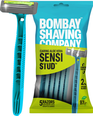 BOMBAY SHAVING COMPANY Flexi Stud Razor for Men with Comfort Pivot & Aloe Strip, Men(Pack of 5)