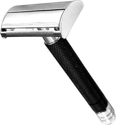UBRONIK Butterfly Open Double Edge Safety Razor with Long Handle for Precise Shaving, Men