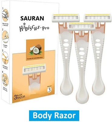 Sauran Pack of 3 Body Razor SRB116, Women(Pack of 3)