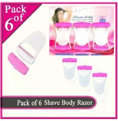 PSRO Body Shave for women Disposable Razor Pack of 6(Pack of 6)