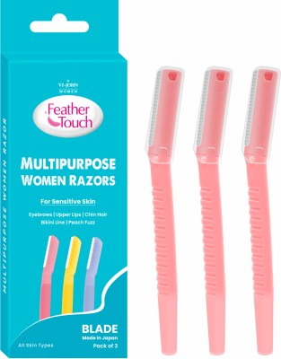 VI-JOHN WOMEN Feather Touch Multi Purpose Facial Razor For Instant & Painless Hair Removal(Pack of 3)