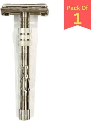 ShilpoKuthi Classic Double Edge Safety Razor, Butterfly Open with Decorative Head, Men
