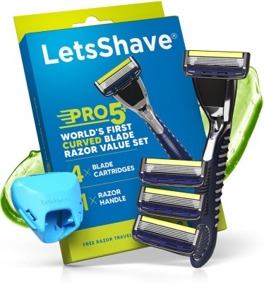 LetsShave Pro 5 Razor Shaving Kit value Set, Men