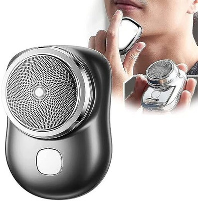 SR CREATION Mini Electric Shaver for Man, Portable Shaving Machine for Man, Pocket Size  Shaver For Men(Silver)