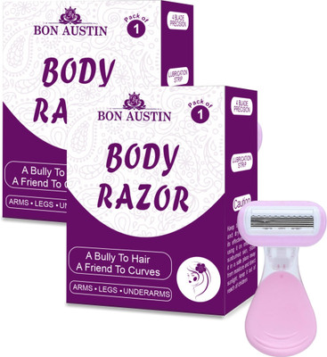 Bon Austin Ultra Sensitive Body Razor |Smooth & Hassle Free Precision Shave For Men & Women, Men & Women(Pack of 2)
