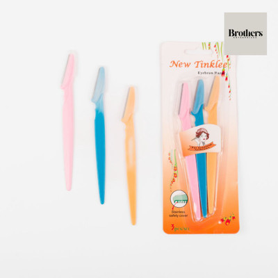 brothers enterprises Eyebrow Razor for Eyebrows, Facial Hair & Peach Fuzz, Men & Women(Pack of 3)