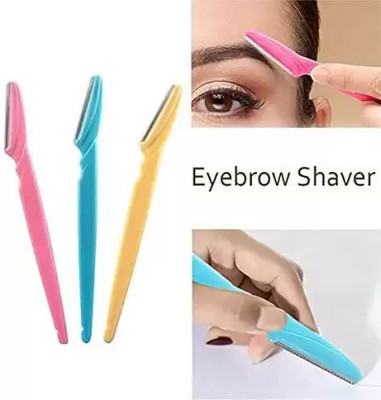 Metronics Eyebrow Facial Hair Remover Razor for Face, Women (1 Pack of 3 Pcs), Women(Pack of 3)