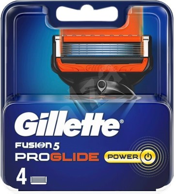 Gillette Fusion5 Proglide Power (5 blades for a smooth and perfect shave), Men(Pack of 4)