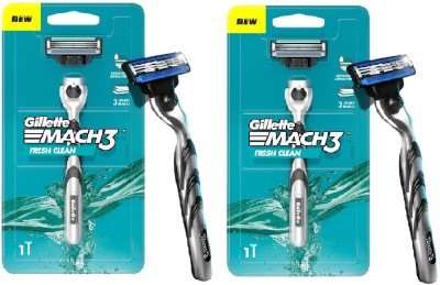 Gillette Mach3 New Blade fresh clean(Pack of 2)