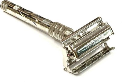 Loyalmart Double Edge Smooth Safety Brass Shaving Razor(Butterfly Open Mechnism,Best Grip)