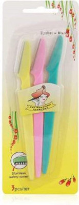 Jynxe Eyebrow And Face Razor Multicolor Heavy Duty, Men & Women(Pack of 3)