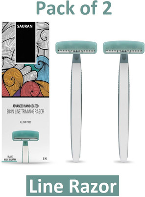Sauran Pack of 2 Shaving Razor Reusable Face Razor SRB19, Women(Pack of 2)
