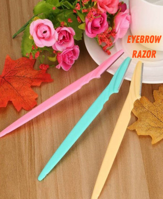 Loyalmart Travel-Friendly Eyebrow Razor: Portable & Precise, Men & Women(Pack of 3)