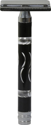 tinku Double Edge Metal Safety Razor (Rust Proof, Black) (T-450), Men