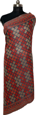 Sassi Wool Geometric Print Women Shawl(Grey)