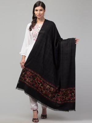 Tweedle Acrylic Woven Women Shawl(Black)