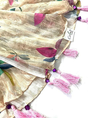 CI ASSCERIESS Cotton Self Design Women Shawl(Multicolor)