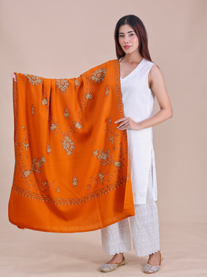 swi stylish Pashmina Embroidered Women Shawl(Multicolor)