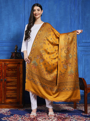 Ravaiyaa - Attitude Is Everything Wool Paisley Women Shawl(Yellow)