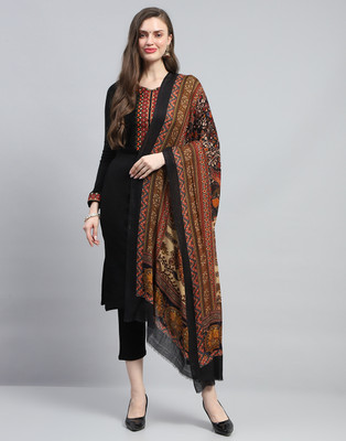 MONTE CARLO Acrylic Self Design Women Shawl(Multicolor)