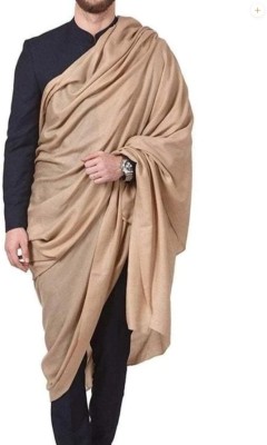 Lalimali Wool Solid Men Shawl(Brown)