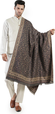 Life and style Wool Printed Men Shawl(Brown)