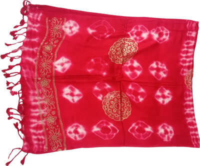 Pransh Collections Generic Printed Women Shawl(Red)