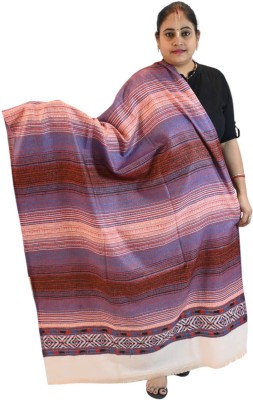 Vrinde Wool Self Design Women Shawl(Multicolor)