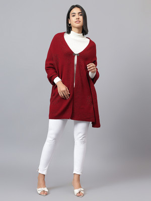 CANTABIL Acrylic Self Design Women Shawl(Red)