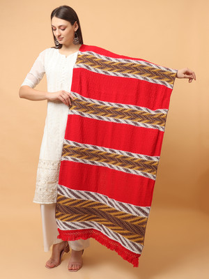 SCHp Wool Self Design Women Shawl(Red, White, Black, Brown, Yellow, Multicolor)