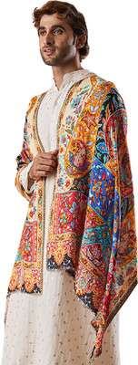 Pashmoda Polyester Printed Men Shawl(Multicolor)