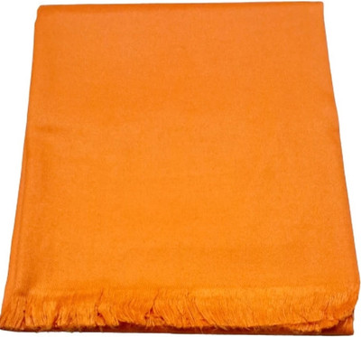 CHANDTAVATI Wool Solid Men Shawl(Orange)