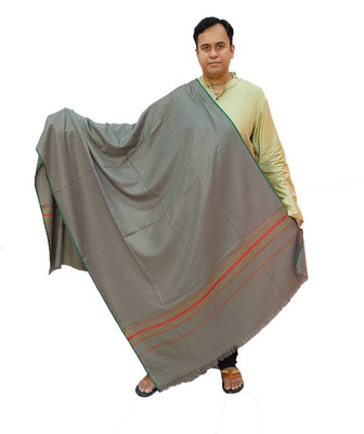 Vrinde Wool Solid Men Shawl(Grey)