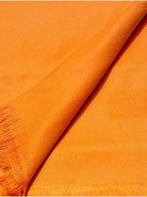 Royal A Kashmiri Wool Solid Men Shawl(Orange)