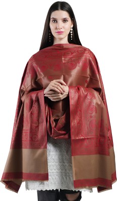 manra Wool Paisley Women Shawl(Red)