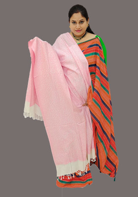 Vrinde Wool Solid Women Shawl(Pink)