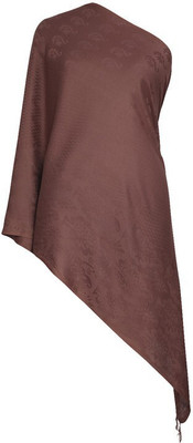 Vasaba Viscose Self Design Women Shawl(Brown)