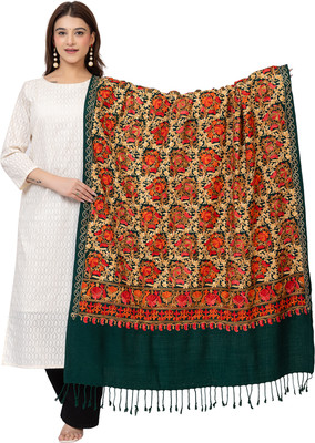 Vasaba Acrylic Printed Women Shawl(Multicolor)