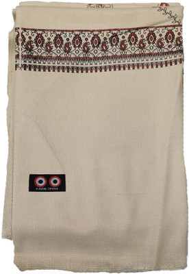 Sprha Wool Printed Men Shawl(Beige)