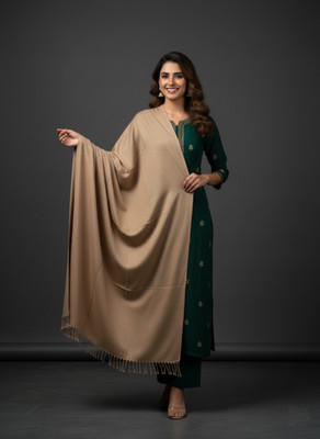 Sudako Acrylic Solid Women Shawl(Multicolor)