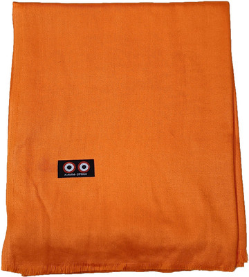 Sprha Wool Solid Men Shawl(Orange)